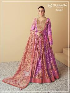 Traje Anarkali Real para Mujer, Conjunto Étnico Clásico, Perfecto para Fiestas, Bodas, Festivales, Celebraciones y Ocasiones Culturales - Product Image 5