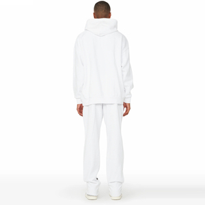 Custom Made 100% Cotton Solid Printed Eco-Friendly Hoodie Jogger Sweatpants Set Premium Quality New Style Long Sleeve Men Flared - Product Image 2