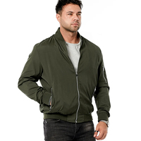 Jaket Bomber Soft Shell Ringan Musim Gugur Kasual terlaris dengan ritsleting
