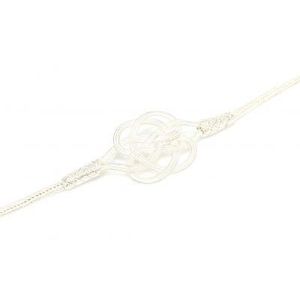 999 Sterling Silver Kazaziye <b>Love</b> Knot Tennis <b>Bracelet</b> White Fashion Accessory - Product Image 5