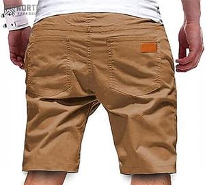 Shorts décontractés pour hommes, nouvelle mode, couleur unie, séchage rapide et écologiques, entraînement sportif, course à pied, sport, teinture unie, été - Product Image 4