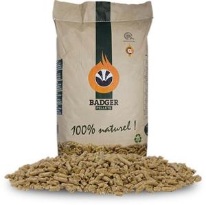 Granulés de bois de blaireau 100% naturels, combustible biomasse pour système de chauffage, forme bâton 6mm, teneur en cendres 0,6%, valeur calorifique 4800J, humidité 8% - Product Image 1