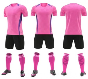 Conjunto de uniforme de fútbol para adultos, ropa de equipo deportiva de manga corta, camiseta de fútbol de competición de entrenamiento para hombres con texto impreso - Product Image 6