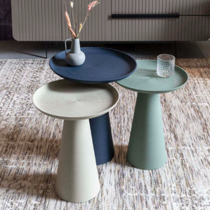 Table d'appoint console en aluminium de qualité supérieure de conception de ferme moderne faite à la main bleue pour la décoration de la maison et de l'hôtel - Product Image 1