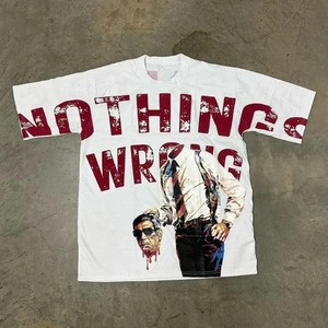 Camiseta de hombre 100% algodón con cuello redondo, estampado hermoso, talla grande, jersey de verano de secado rápido, estilo hip hop, sin mangas, 100% algodón. - Product Image 1