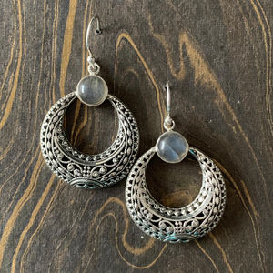 ต่างหูลาบราโดไรต์ทรงหยดน้ำ 8.2 กรัม หินลาบราโดไรต์สร้างในห้องปฏิบัติการที่ทันสมัยสำหรับผู้หญิง - Product Image 1