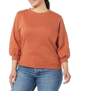 Women's 100% Cotton Sweatshirts 2025 Breathable Casual Pullover Custom OEM Design for Summer and Winter Wholesale - Product Image 6