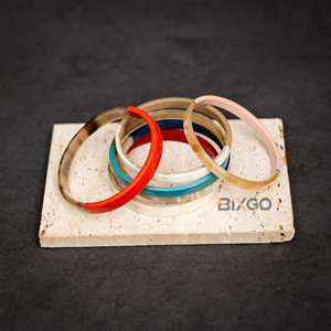 Bohemia Design Set Natural Buffalo Horn <b>Bracelets</b>, Vietnam Luxury Handicraft Bangles Wholesale 5mm - Product Image 2