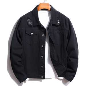 Nouvelle veste en jean personnalisée en laine pour hommes en coton vierge OEM décontracté pour l'hiver - Product Image 3