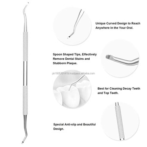 8-Piece Professional Stainless Steel Dental Hygiene Kit Manual Oral Care Tools Examination Set for Dental Students - Product Image 3