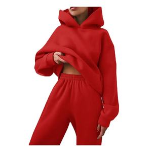 Chándal de algodón de alta calidad 2025 para mujer, chándal de invierno, Sudadera con capucha personalizada 2026 - Product Image 3