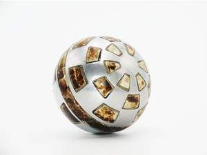 ลูกบอลตกแต่งทรงกลมทำจากไม้แก้วทำจากไม้เรซินโลหะสำหรับตกแต่งโต๊ะในบ้านไฮเอนด์ - Product Image 6