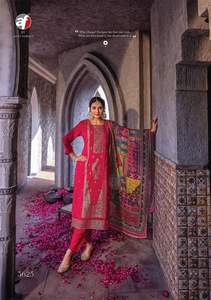 นักออกแบบล่าสุดบริสุทธิ์ Crape Jacquard Chinon ผ้าไหมลําดับงาน Kurti ตั้งโดย Fab Zone - Product Image 2