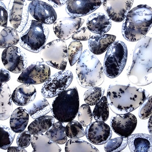 อัญมณีทำจากหินอัญมณีธรรมชาติ Dendrite โอปอล Cabochon อัญมณีหลวมจากยอดอินเดีย - Product Image 2