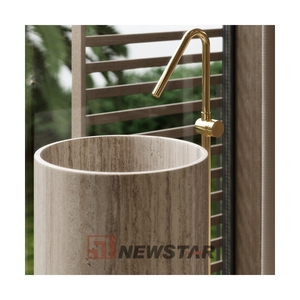 <span class=keywords><strong>Vase</strong></span> à fleurs en bois naturel fait main au design personnalisé pour salon, mariage, fête, intérieur extérieur, évier sur pied décoratif - Product Image 5