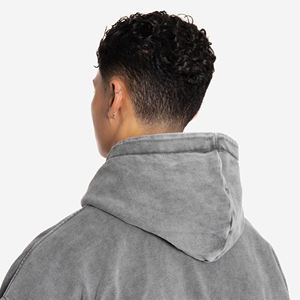 Vente en gros de sweat à capuche pour hommes délavé à l'acide 100% coton ODM Fourniture du dernier design tendance très respirant Street Wear fabriqué au Pakistan - Product Image 4