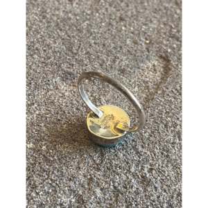 Navajo <b>Opal</b> Sterling Silver <b>Ring</b> Size 4.25 Rose <b>Gold</b> Plated Trendy Gift - Product Image 5