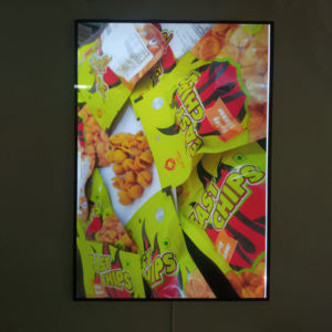 Caja de Luz LED Rectangular Ultra Delgada de Aluminio para Publicidad, 11 mm de Grosor, Pantalla Retroiluminada Súper Brillante, Fácil Cambio de Póster, Menú - Product Image 1