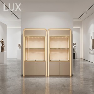LUX Jewellery Store Shelves Showcases Wholesale Design MDF/Plywood/Glass Materials LED <b>Lighting</b> Custom Jewellery Shop Counters - Product Image 3