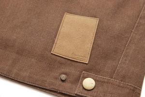 OEM Wholesale Custom logo Printed Embroidery Patches Casual <b>Canvas</b> Vintage <b>Work</b> <b>Jacket</b> Men - Product Image 6