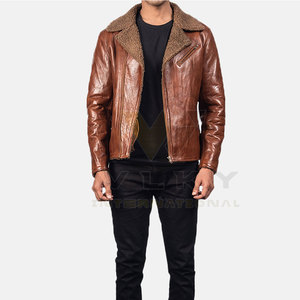 Low quantité minimale de commande veste en cuir 100% véritable veste en cuir personnalisé mode vestes en cuir pour hommes - Product Image 4