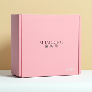 Bao bì sang trọng hộp các tông màu hồng vận chuyển bưu phẩm tam giác hình bài Hộp bao bì các tông - Product Image 1