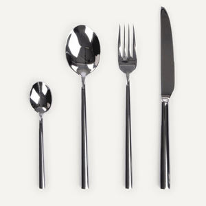 Juego de Cubiertos de estilo bohemio, cuchillo de Metal, tenedor, cuchara, juego de cubiertos de acero inoxidable con mango único, juego de cubiertos de acero con espejo - Product Image 4