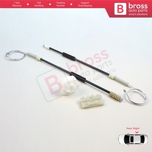 Kit de Reparación de Elevalunas Trasero Derecho BWR969 para Clase S W140 1992-1999 Sedán de 4 Puertas 1407301246 - Product Image 4