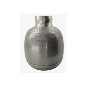 Florero de Aluminio Dorado Martillado |   Macetero Cónico Geométrico Moderno, Decoración para el Hogar, Centro de Mesa para Bodas, Lujoso, Hecho a Mano - Product Image 5