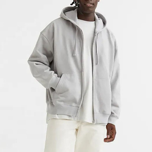 Gran oferta, sudaderas con capucha de manga larga con cremallera para hombre, sudaderas con capucha mezclado básicas de algodón, la mejor calidad de Material, sudaderas con cremallera para hombre - Product Image 1