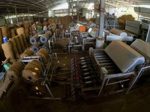 100% alami serat kelapa tali putar ramah lingkungan fleksibel Diameter kustom kemasan pertanian Harga terbaik Vietnam tikar <span class=keywords><strong>NET</strong></span> - Product Image 2