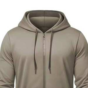 Sudadera con capucha transpirable de alta calidad para hombre, diseño de servicio de poliéster, cremallera personalizada, ropa de calle de manga larga, Sudadera con capucha informal para hombre - Product Image 2