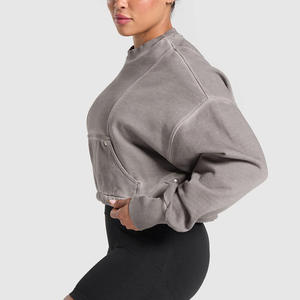 Sudaderas con capucha para mujer con etiquetas de bordado de logotipo personalizado y personalización de marca para mayor comodidad y estilo - Product Image 5