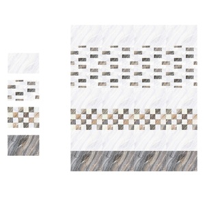 กระเบื้องเซรามิคเคลือบเงาสีน้ำตาลและสีครีม300x450mm - Product Image 3