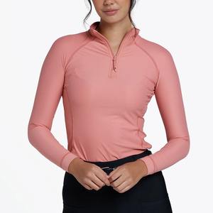 Camisa de espectáculo ecuestre de manga corta para mujer, camisetas de equitación de cintura alta, transpirables para damas, venta al por mayor para jinetes - Product Image 6