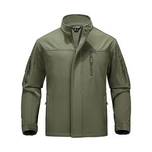 Chaquetas Softshell informales a la moda para hombre, impermeables, transpirables, cálidas, tela Softshell, talla XS, poliéster para el trabajo - Product Image 1
