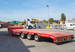 Hot Trending! Used 2007 Low-Loader Semi-<b>Trailer</b> 1xSteering Axles - Product Image 5