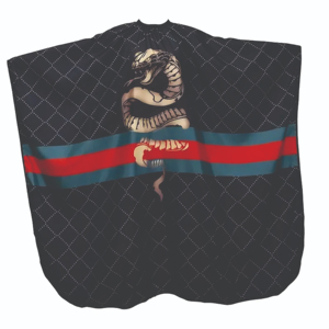 Cape de salon de coiffure professionnelle de grande taille avec fermeture à pression, en polyester confortable, accessoires et outils de coupe de cheveux - Product Image 1