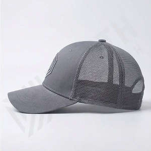 OEM Custom Unisex Trucker Baseball Cap Cotton Snapback Hat Bulk Men Sports Customized <b>Mesh</b> Premium Quality Common 3D Embroidery - Product Image 3