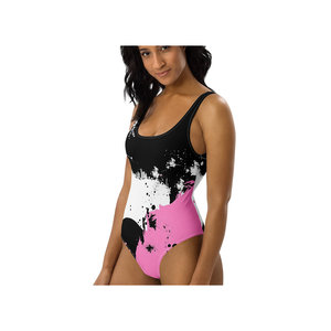 Costumi da bagno Fitness interi da donna comodi ed eleganti per aerobica in acqua ed esercizio in piscina - Product Image 2