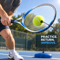 Raquette de tennis pour adultes de 27 pouces, légère, durable, avec cadre en alliage, poignée confortable pour la pratique sur le terrain extérieur