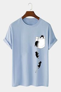 เสื้อยืดแขนครึ่งแฟชั่นสำหรับเด็กผู้หญิงเสื้อยืดผ้าฝ้ายแท้ติดทนนานเสื้อยืดดีไซน์ลายลูกแมวเป็นมิตรกับสิ่งแวดล้อมและกำหนดเองได้ - Product Image 4