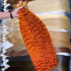 ผมต่อจากมนุษย์100% เรนมี่ผมดิบเวียดนามลอนลึกมีหนังกำพร้าสีส้มเข้ม - Product Image 1