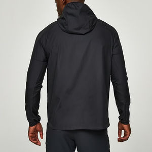 Conjunto de Dos Piezas de Chaqueta y Pantalones Deportivos Cortavientos Casuales con Capucha y Logotipo Personalizado para Hombre, Transpirable, al por Mayor, OEM - Product Image 2