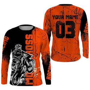 Maillot de motocross de course en montagne respirant de haute qualité, sur mesure, grande taille, pour hommes adultes, chemises de moto - Product Image 6