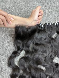 Cabello humano de alta calidad al por mayor 100% Virgen sin procesar Un donante Proveedores de cabello ondulado camboyano natural Cabello de tendencia superior - Product Image 2