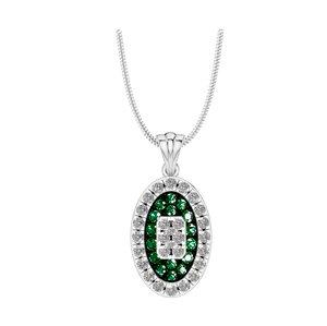 À la mode 925 Sterling Silver Moissanite Fine Jewelry Cluster Halo Pendentif Collier OEM ODM Directement Fabriqué Inde-Acheter en vrac - Product Image 1