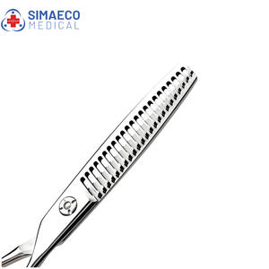 SIMAEcobeauty กรรไกรตัดผมสแตนเลสแบบ SM-101ปรับได้เครื่องมือความงามใบมีดคมทื่อตรงสำหรับตัดผม - Product Image 4