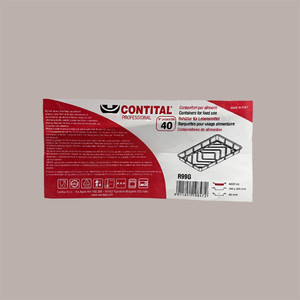 Paquete de 20 Contenedores de Aluminio R99G de 395x325x45 mm, 4600 cc, Equipo de Panadería Comercial - Product Image 4