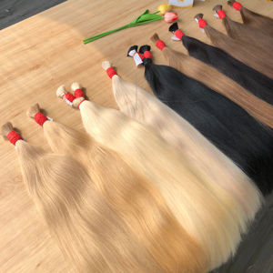 Producto MÁS VENDIDO, Extensiones de Cabello Humano Ruso y Vietnamita Real al por Mayor, Grado Remy, Paquetes a Granel con Envío Gratuito - Product Image 1